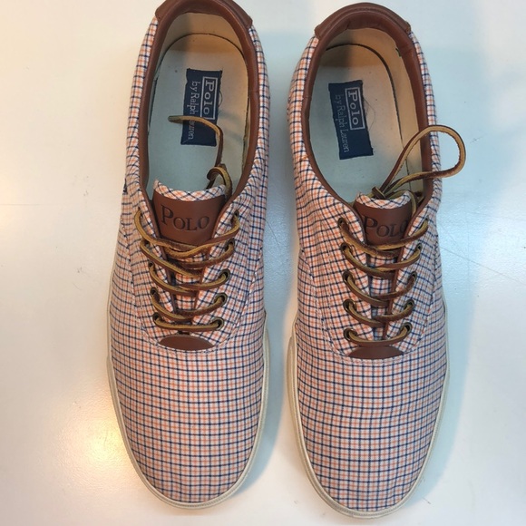 Polo by RL Orange, Blue & White Vaughn Boat Shoes - Picture 2 of 8